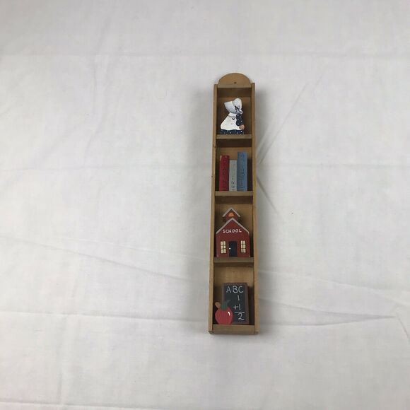 Other - vintage wooden‎ ruler school theam/tracher decor